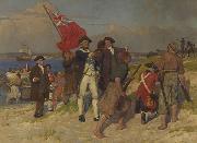 E.Phillips Fox Landing of Captain Cook at Botany Bay oil painting artist